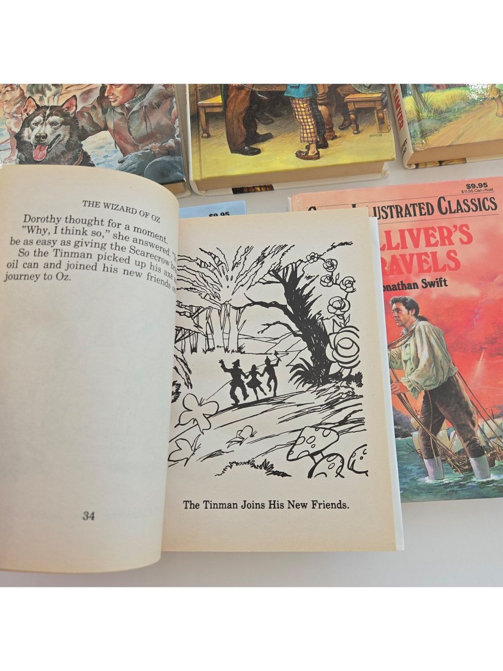 Great Illustrated Classics Lot of 7 Hardcover Books Wizard of Oz Black Beauty - Picture 11 of 16